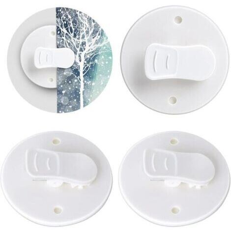 4 pièces Protection Anti-éclaboussures Clips,Clips de Rideaux Autocollants,Clips Autocollants pour Rideaux de Douche,sans perçage de Rideau de Douche Clips pour Douche à Suspendre Camper