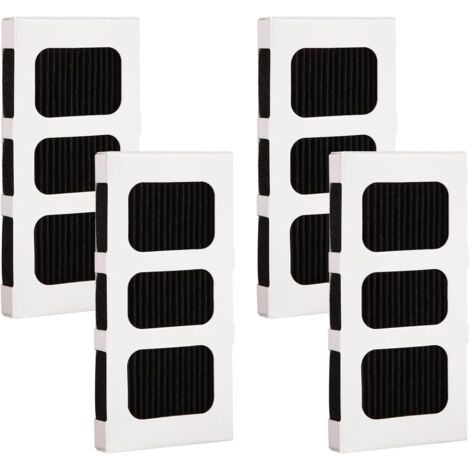 4 Pièces Remplacement du Filtre à Air du Réfrigérateur, Technologie Activée au Charbon Filtre à Air pour Réfrigérateur Compatible avec PAULTRA2, Pure Air Ultra ll, 242047805, 4582822, 5303918847, etc.