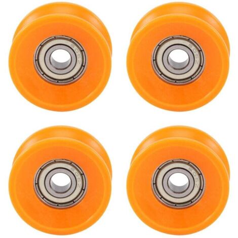 4 Pièces Roulements à Billes 6X30X13mm Acier Scellés U Profond Poulie Rail Guidage Rainure