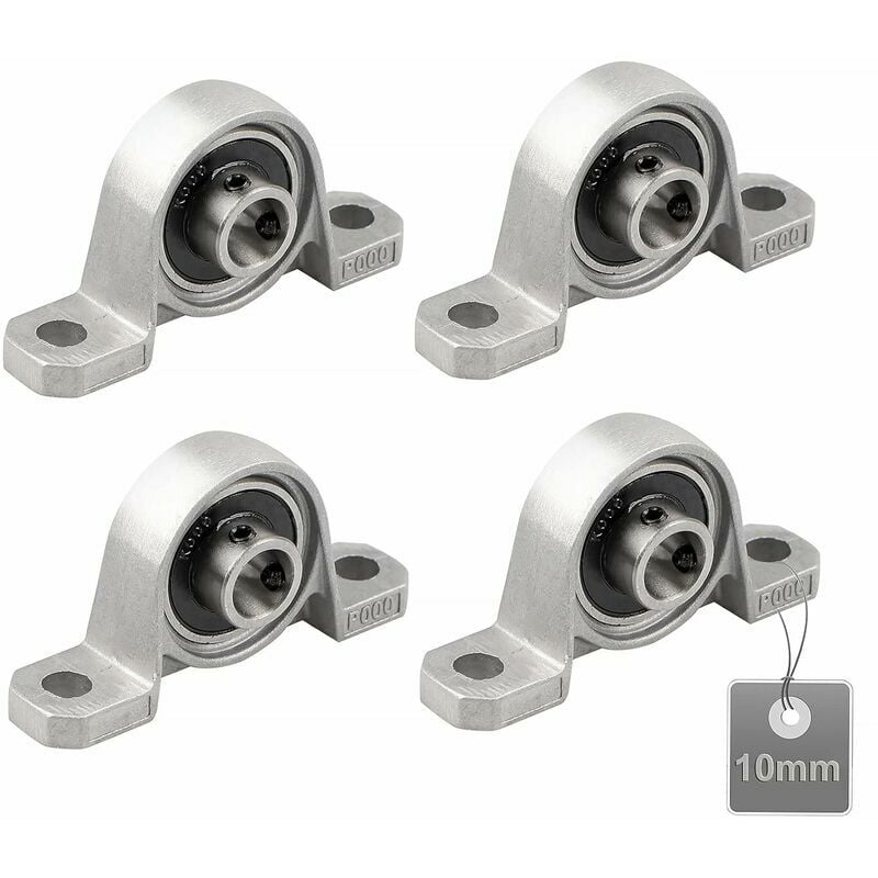 Trimec - 4 Pièces Roulements de Bloc d'oreiller, Palier Roulement, Roulements à Billes, Roulements Alliage de Zinc, Paliers a Semelle, Roulements à