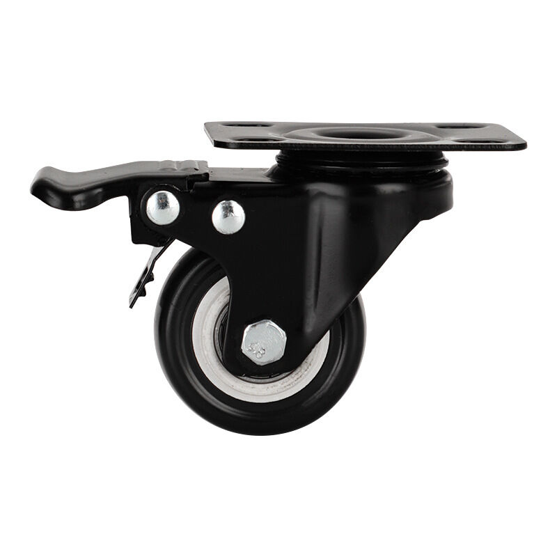 Gabrielle - 4 Pièces Roulettes pour Meubles 40mm - Charge Lourde Jusqu'à 200KG avec 4 Frein - Pivotantes avec Vis et Rondelles pour Transport, Table,