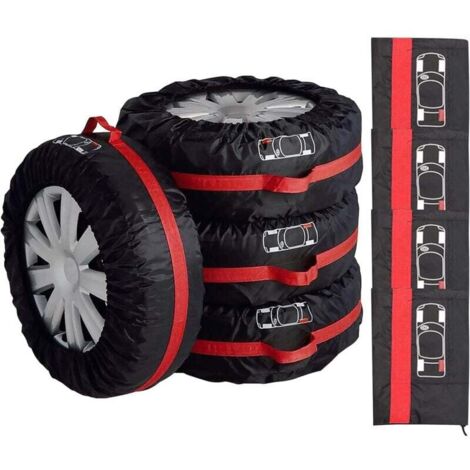 4 Pièces Sacs pour Pneus de Voiture, Ensemble de Sacs pour Pneus de Voiture, Sacs de Rangement pour Pneus, Sacs pour Pneus, Housse de Protection pour Pneus, 8047cm