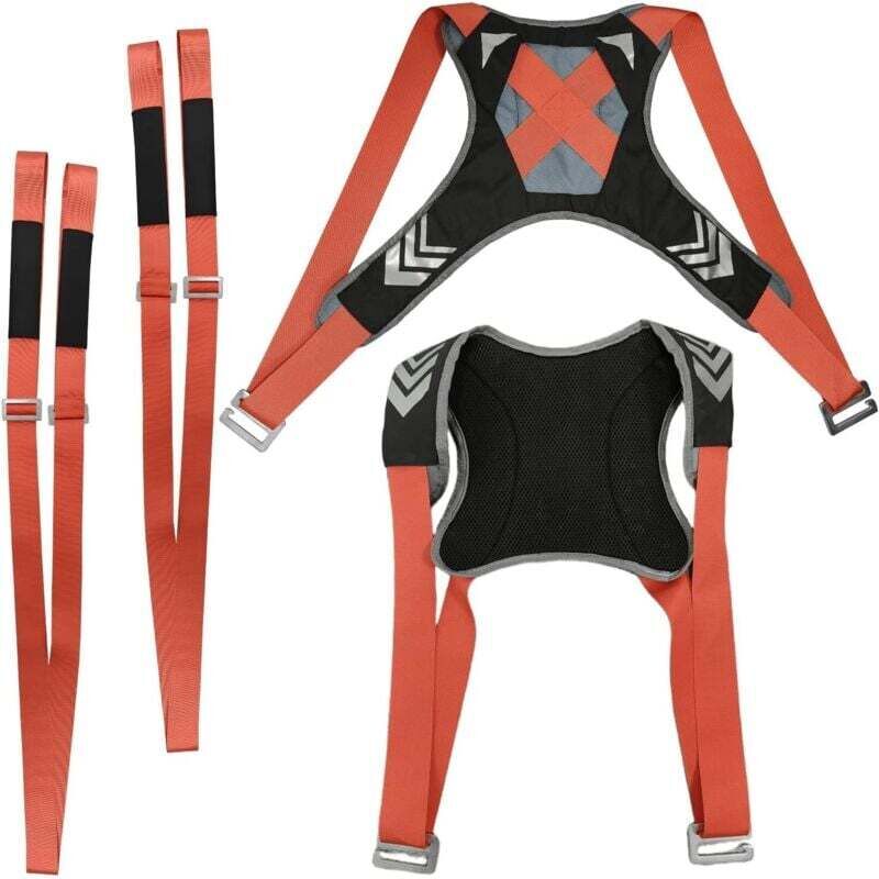 4 Pièces Sangle de Levage Demenagement, Système de Levage et de Déplacement de 2 Personnes, Réglable Sangles de Transport, Demenagement Accessoire