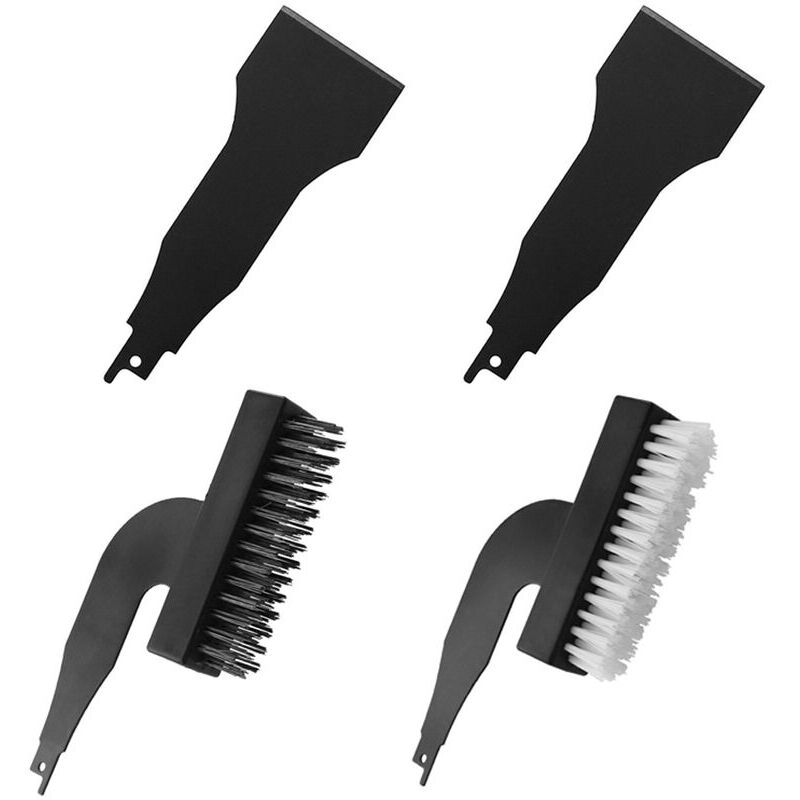 4 pièces scies alternatives scies sabre brosse de nettoyage universelle grattoir ensemble maison ménage brosse de nettoyage électrique pratique