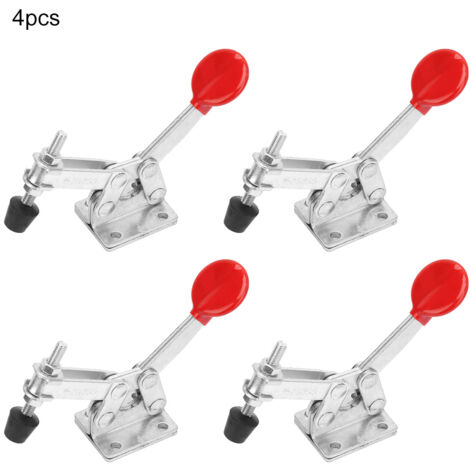 4 pièces Serre-joint à bascule vertical à déverrouillage rapide, capacité de serrage 35 kg