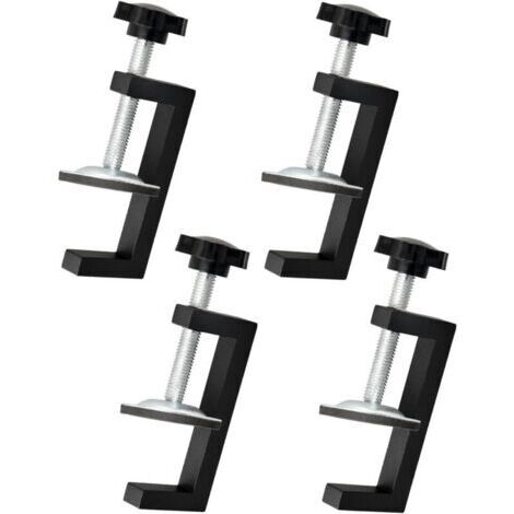 4 Pièces Serre Joint Kit,Plage de Serrage 10-57mm Pince G Réglable,Serre Joint Menuisier Clip de Fixation, Outils Accessoires pour Pince de Table,Convient pour la Fixation Du Bois,Des Tables