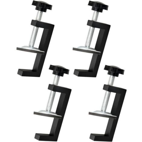 4 Pièces Serre Joint Kit,Plage de Serrage 10-57mm Pince G Réglable,Serre Joint Menuisier Clip de Fixation, Outils Accessoires pour Pince de Table,Convient pour la Fixation Du Bois,Des Tables