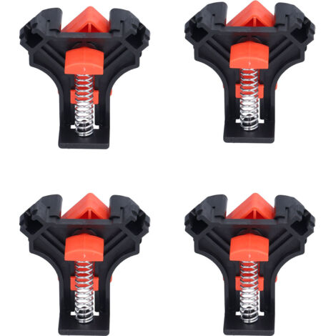 4 Pièces Serre-joints d'Angle Ajustables 90 Degrés pour Menuiserie et Bricolage