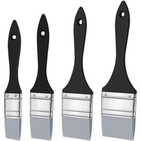 4 PièCes Silicone Paint Brush Set Couleur Shaper pour RéSine , 1 1.5 2 2.5 Pouces de Large