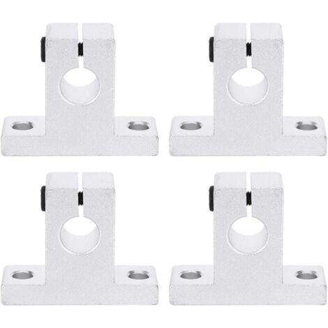 4 pièces SK10 Support de Guide de serrage de Rail de mouvement linéaire pour arbre de diamètre 10mm, support d'arbre en alliage d'aluminium matériel de fixation accessoire de Rail outil industriel