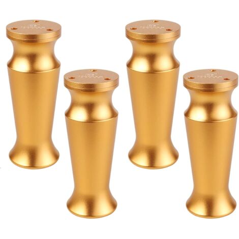 4 Pieces Sofa Legs, Aluminum Alloy Adjustable Furniture Legs with Free Screws for TV Cabinet Tea Table, Multiple Colors,12cm