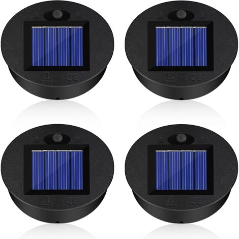 4 Pieces Solar Lights Replacement, Solar Panel Lantern Replacement Cover, Solar Lights Replacement Top, For Solar Lanterns, Solar Garden Lights and DIY (7cm)