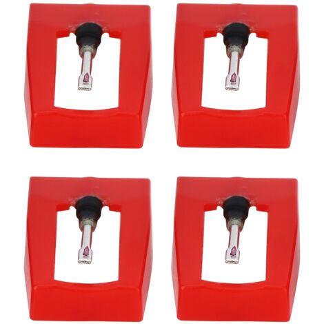 4 Pièces Stylus Platine Vinyle Aiguille de Remplacement pour Tourne-disque Électrique