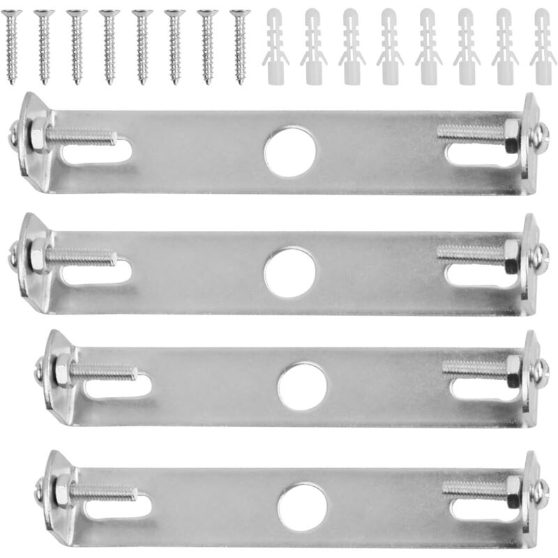 4 Pièces Support de Fixation Plafonnier 105mm/110mm Luminaires Support de Plaque de Plafond Plaques de Lampe de Plafond pour Plafonnier de Bureau à