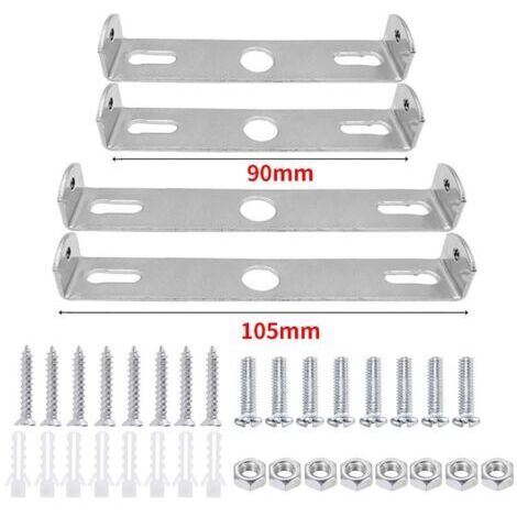 4 Pièces Support de Fixation Plafonnier 90mm/105mm Luminaires Support de Plaque de Plafond Plaques de Lampe de Plafond pour Plafonnier