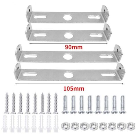4 Pièces Support de Fixation Plafonnier 90mm/105mm Luminaires Support de Plaque de Plafond Plaques de Lampe de Plafond pour Plafonnier