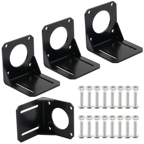 4 pièces support fixation moteur pas à pas Nema 23 acier avec vis montage