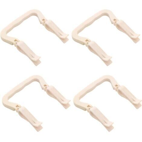 4 pièces Support sac poubelle Clip Fermeture poubelle Supports de pince à clip en plastique pour poubelle de poubelle de cuisine Poubelle Clip