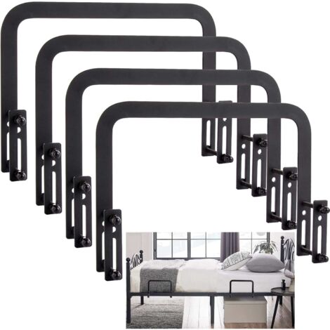 4 Pièces Supports de Matelas, Arret Matelas Antidérapants, Stabilisateurs de Matelas pour Cadres de Métal Lit