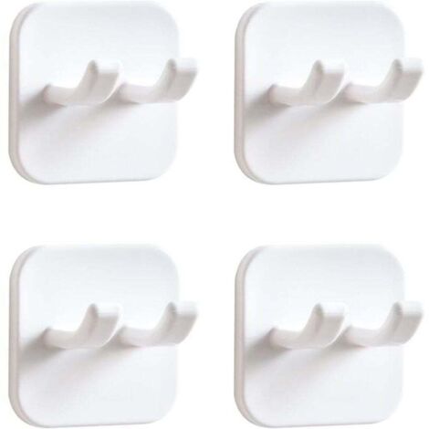 4 Pièces Supports de Rasoir pour la Douche Porte-Rasoir de Salle de Bain Crochets de Douche Auto-adhésifs Porte Rasoir Multi-Usage Sans Perçage pour la Maison la Cuisine la Salle de Bain le Bureau