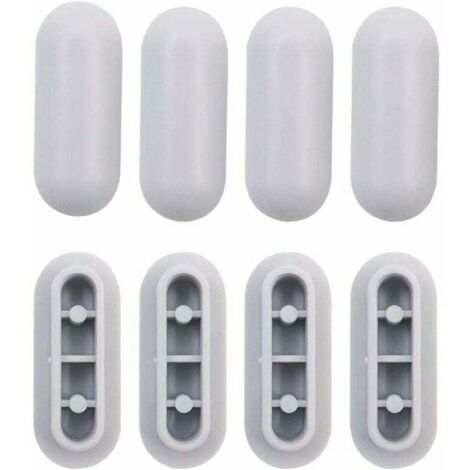 4 Pièces Tampon Universel pour Siège de Toilette Universel Chocs Kit de Tampon Abattant WC Plastique Toilette Pare-chocs Remplacement,de