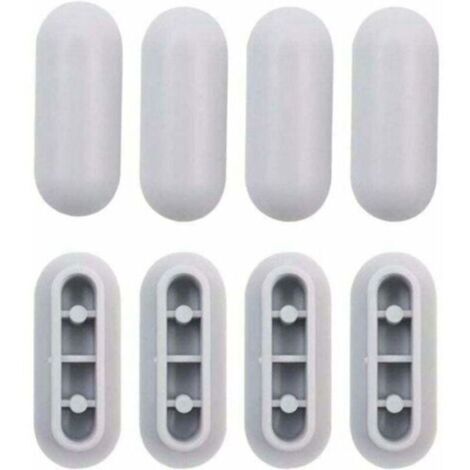 4 Pièces Tampon Universel pour Siège de Toilette Universel Chocs Kit de Tampon Abattant WC Plastique Toilette Pare-chocs Remplacement,de