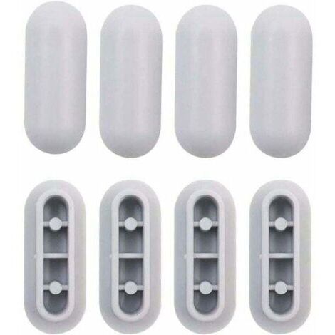 4 Pièces Tampon Universel pour Siège de Toilette Universel Chocs Kit de Tampon Abattant WC Plastique Toilette Pare-chocs Remplacement,de