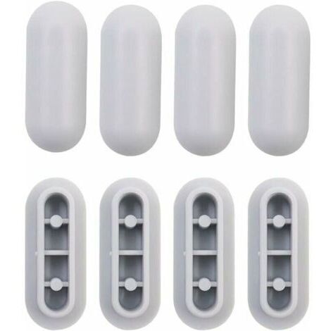 4 Pièces Tampon Universel pour Siège de Toilette Universel Chocs Kit de Tampon Abattant WC Plastique Toilette Pare-chocs Remplacement,de