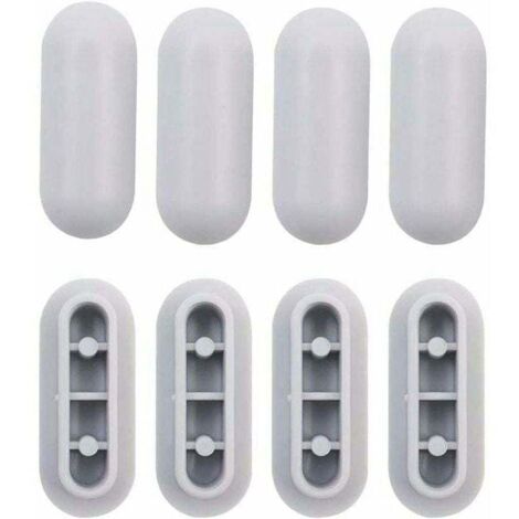4 Pièces Tampon Universel pour Siège de Toilette Universel Chocs Kit de Tampon Abattant WC Plastique Toilette Pare-chocs Remplacement,de DEBUNS