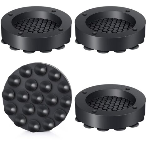 4 Pièces Tapis Anti Vibration Machine à Laver, Patin Machine à Laver Anti Vibration, Amortisseur pour Réduire Le Bruit et Les Vibrations, Pied Machine a Laver pour Séchoirs et Meubles
