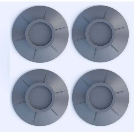 4 Pièces Tapis Anti Vibration Machine Laver,  Lave Linge Anti Vibration, Coussinets Pieds de Machine Laver, Sèche Linge Caoutchouc Coussinets, pour Lave Linge Sèche Linge Anti Vibrant (gris)