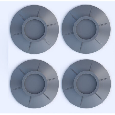 4 Pièces Tapis Anti Vibration Machine Laver,  Lave Linge Anti Vibration, Coussinets Pieds de Machine Laver, Sèche Linge Caoutchouc Coussinets, pour Lave Linge Sèche Linge Anti Vibrant (gris)