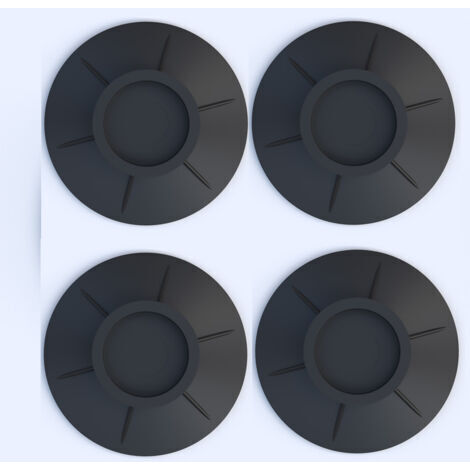 4 Pièces Tapis Anti Vibration Machine Laver,  Lave Linge Anti Vibration, Coussinets Pieds de Machine Laver, Sèche Linge Caoutchouc Coussinets, pour Lave Linge Sèche Linge Anti Vibrant (noir)