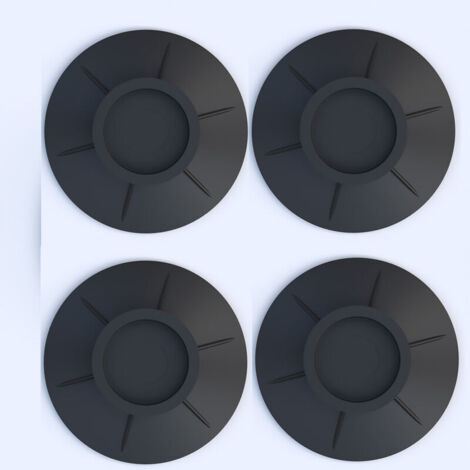 4 Pièces Tapis Anti Vibration Machine Laver,  Lave Linge Anti Vibration, Coussinets Pieds de Machine Laver, Sèche Linge Caoutchouc Coussinets, pour Lave Linge Sèche Linge Anti Vibrant (noir)