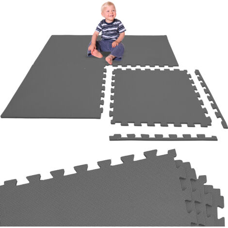 INTEX Tapis mousse pour piscine 8 dalles gris pas cher