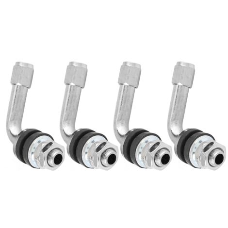 4 pièces valves à angle droit 90° pour pneus voiture moto