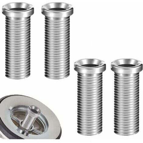 4 Pièces Vis pour Panier D'évier 30mm Acier Inoxydable Vis Creuse Vis de Bonde pour la Vis Évier Panier Vis Accessoires de Fixation pour Cuisine Lavabo（Argent）