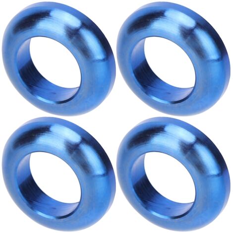 4 Pièces Vis Titane M6 Bleu pour Freins VTT, Entretoises et Joints d'Étrier de Frein