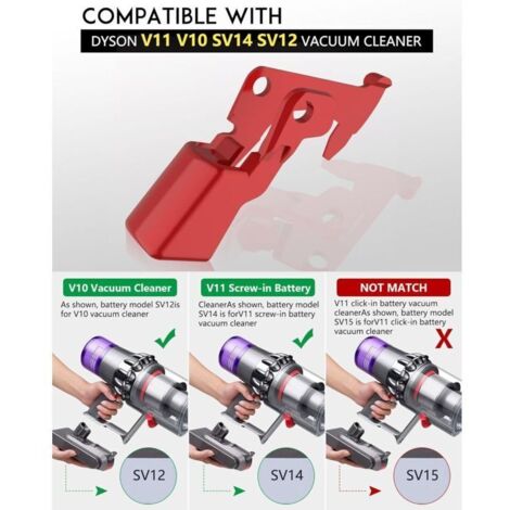 (4 pièces)Gâchette Interrupteur V11 V10, Métal Bouton pour Aspirateur Dyson SV12 SV14(Compatibilité)