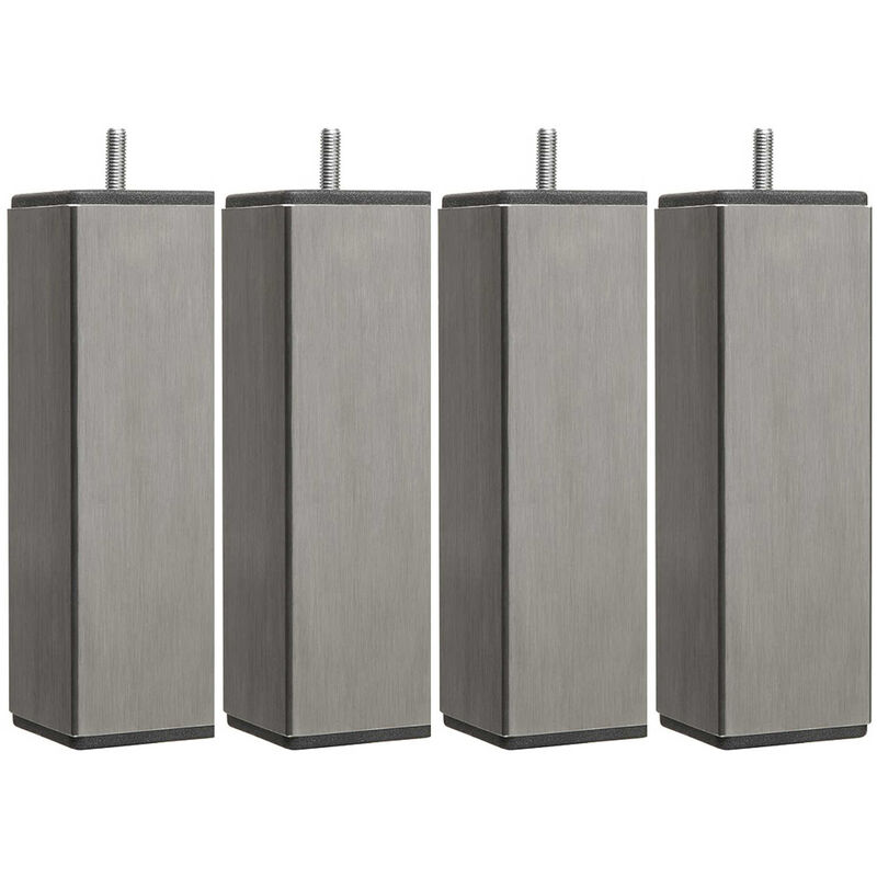 4 pieds carrés inox 19 cm