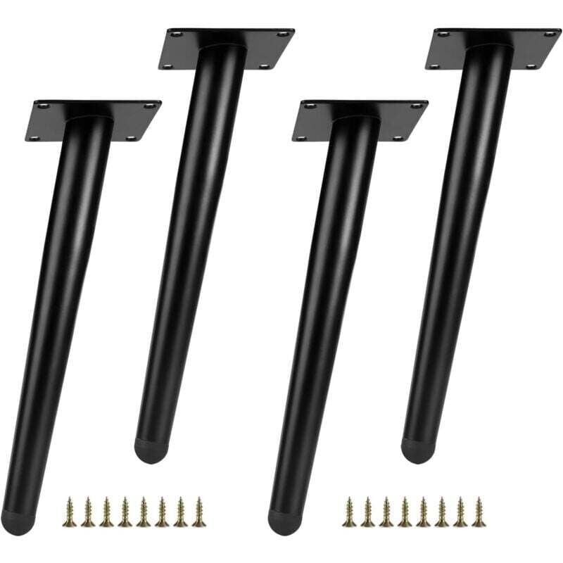 4 Pieds de Meuble,Bricolage Quincaillerie du Meuble,Cône incliné Pieds de Support De Meubles en MéTal Pied de Canapé Pieds D'Armoire Pieds de