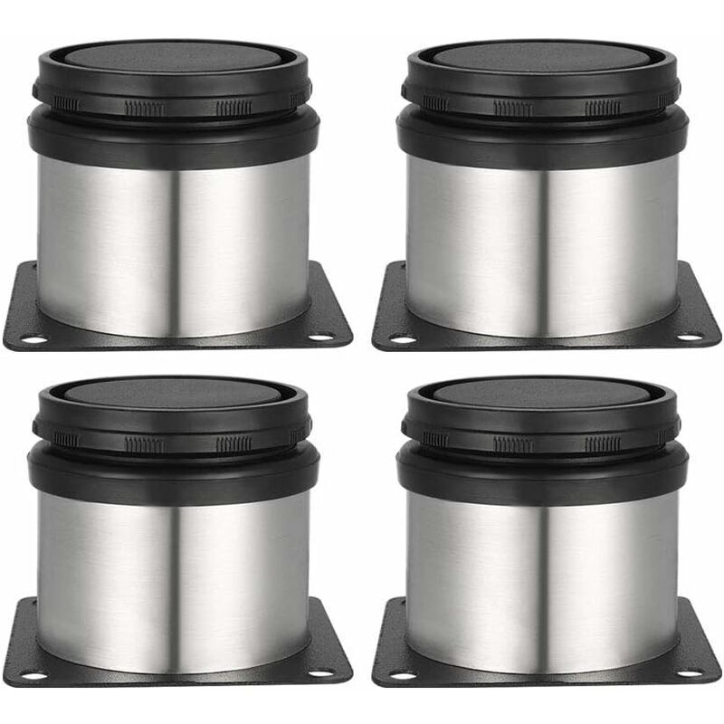 Fei Yu - 4 Pieds Réglables 50 mm De Hauteur épaissir les pieds d'armoire Pieds de table Pieds de meubles, Acier inoxydable brossé, Hauteur réglable