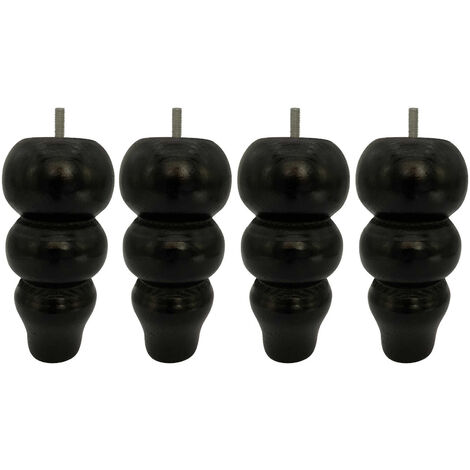 Pied romantique bois (lot de 4)