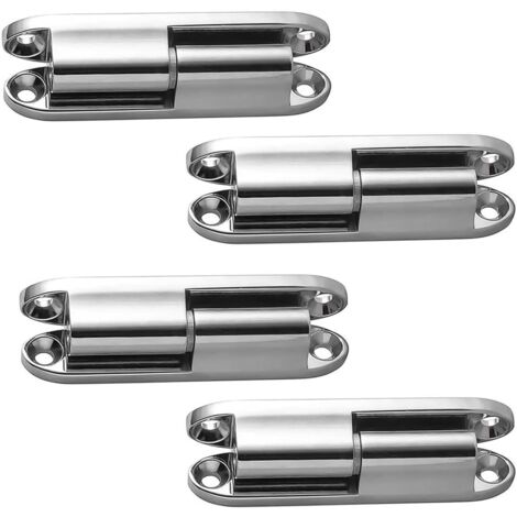 4 Piezas Bisagras Puertas, Bisagras Desmontable, Bisagras Puertas Madera Silencioso, Bisagras Armario Giratorio Estable, para Puertas Gabinetes, Puertas Habitaciones, Puertas Muebles