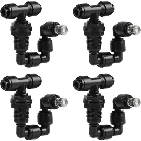 4 Piezas Cabezal Único para Reptiles Boquilla de Terrario, Nebulizador Reptil 360° Ajustable, Humidificador de Terrario para Plantas y Reptiles