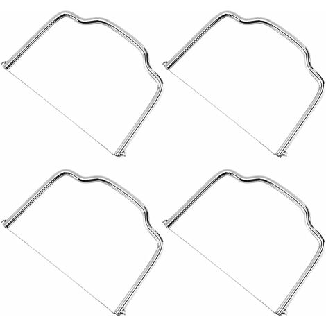 4 piezas de cortadores de queso, cortadores de mantequilla de acero inoxidable, cuchillos Lyre, herramienta de cocina para quesos blandos de bloque semiduro - MODOU