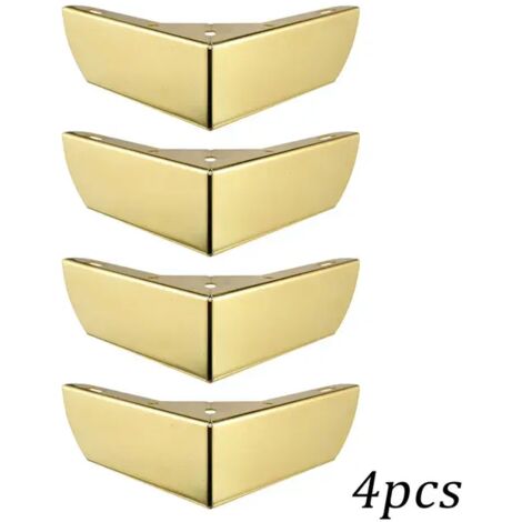4 piezas de patas de muebles resistentes, patas de gabinete de metal, patas de sofá triangulares, patas de hardware para muebles de bricolaje