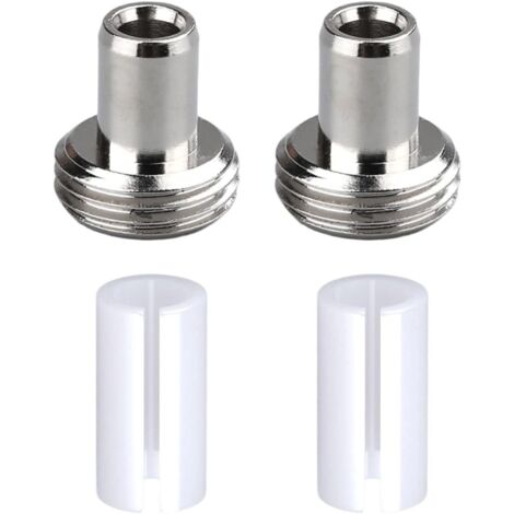 4 piezas de repuesto de localizador visual de fallos de fibra, 2 fundas de tubo de cerámica con 2 conectores de metal localizador visual de fallos de fibra