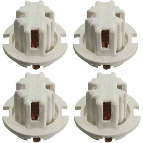 4 piezas para BMW X5 E53 2003 2004 2005 2006 soporte de enchufe de luz trasera de coche (blanco)