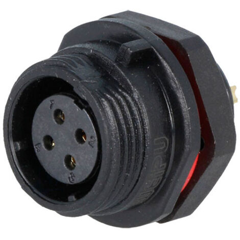 4-Pin-Buchse Ip68 rund mit Außengewinde Sp1312/s4